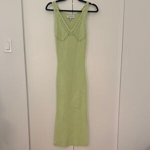 10 Crosby Derek Lam Pastel Green Sleeveless Maxi Dress